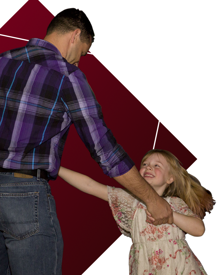 Dad Dancing with Daughter Transparency